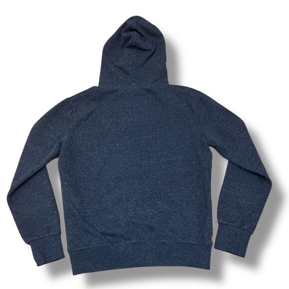 SuperDry Orange Label Med Blue Full Zip Hoodie Jacket - Picture 9 of 11